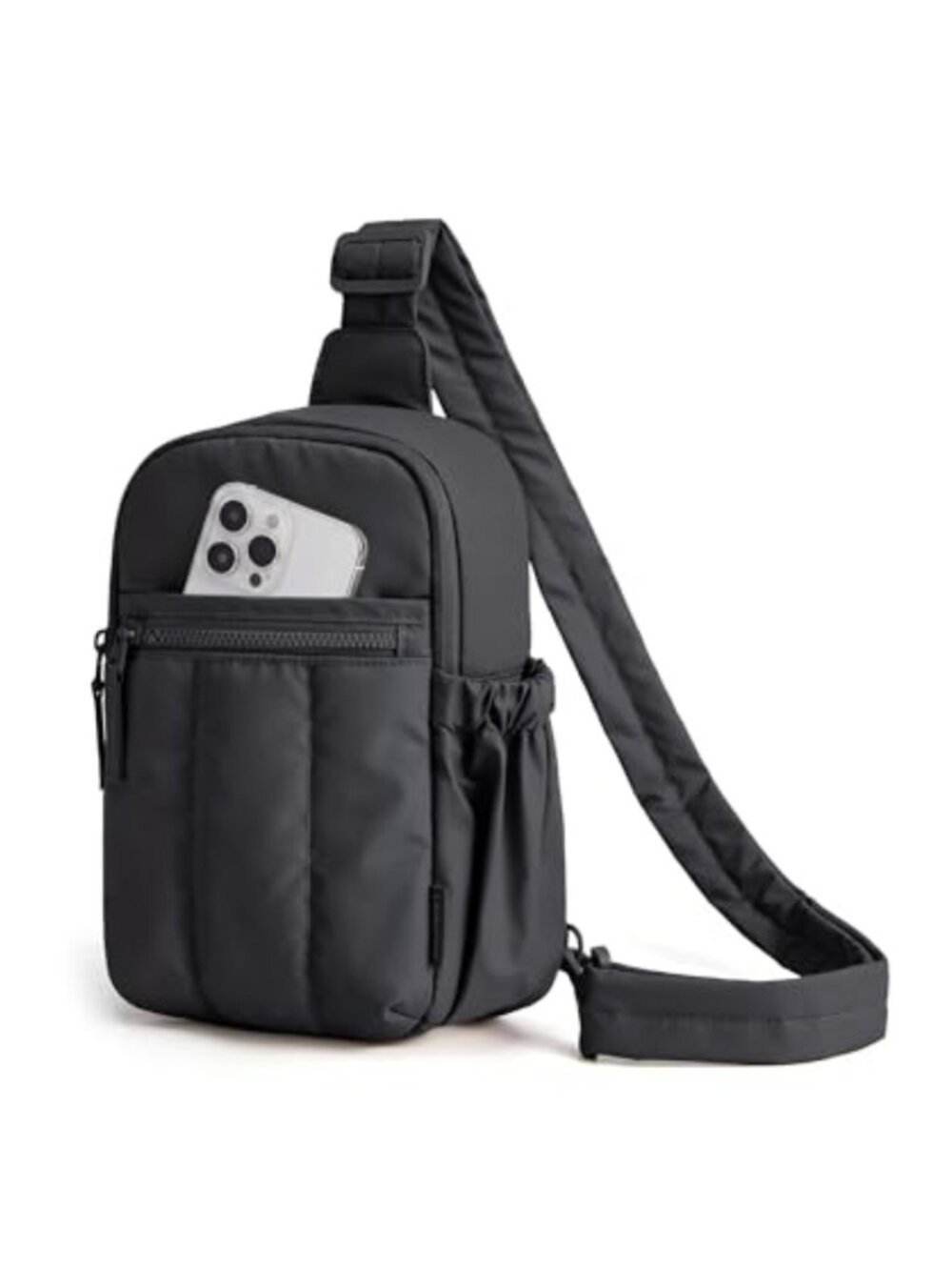 Small Quilted Puffer Crossbody Sling Bag Lightweight Nylon Travel Purse